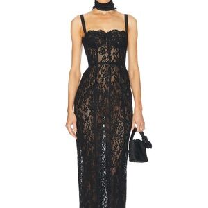 Helsa black lace dress